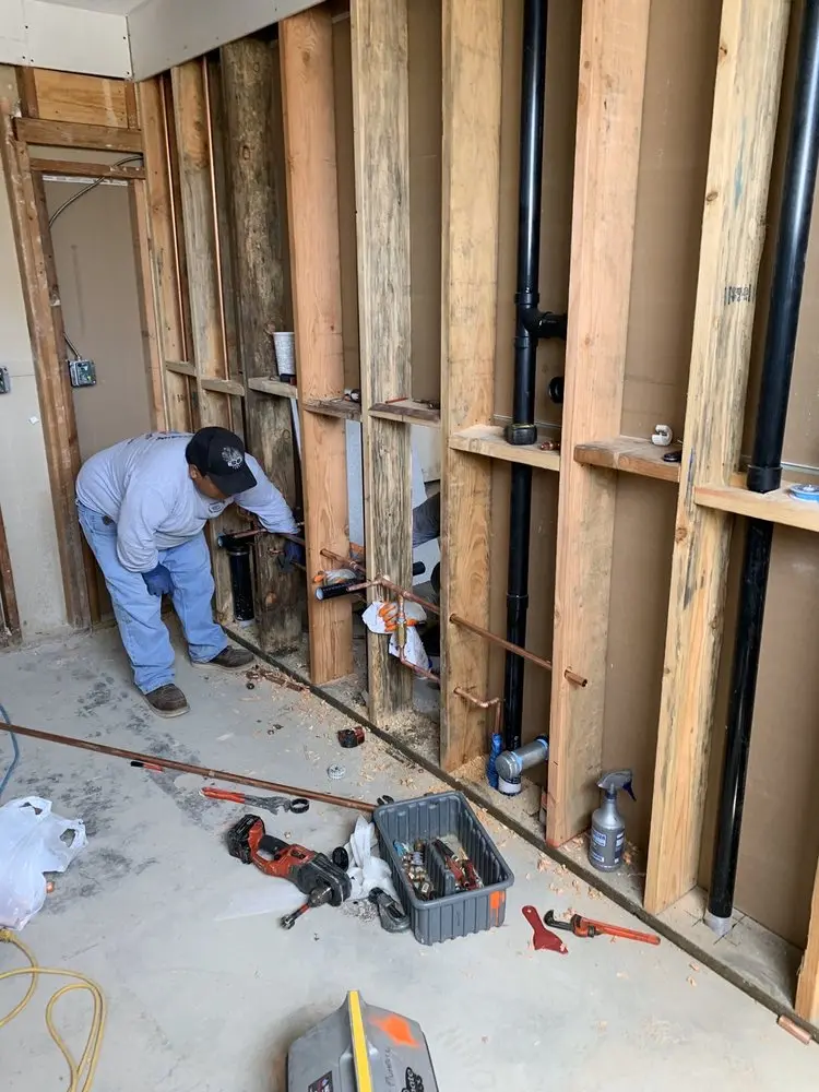 Commercial rough-in plumbing for Water Heater Replacement in Goshen